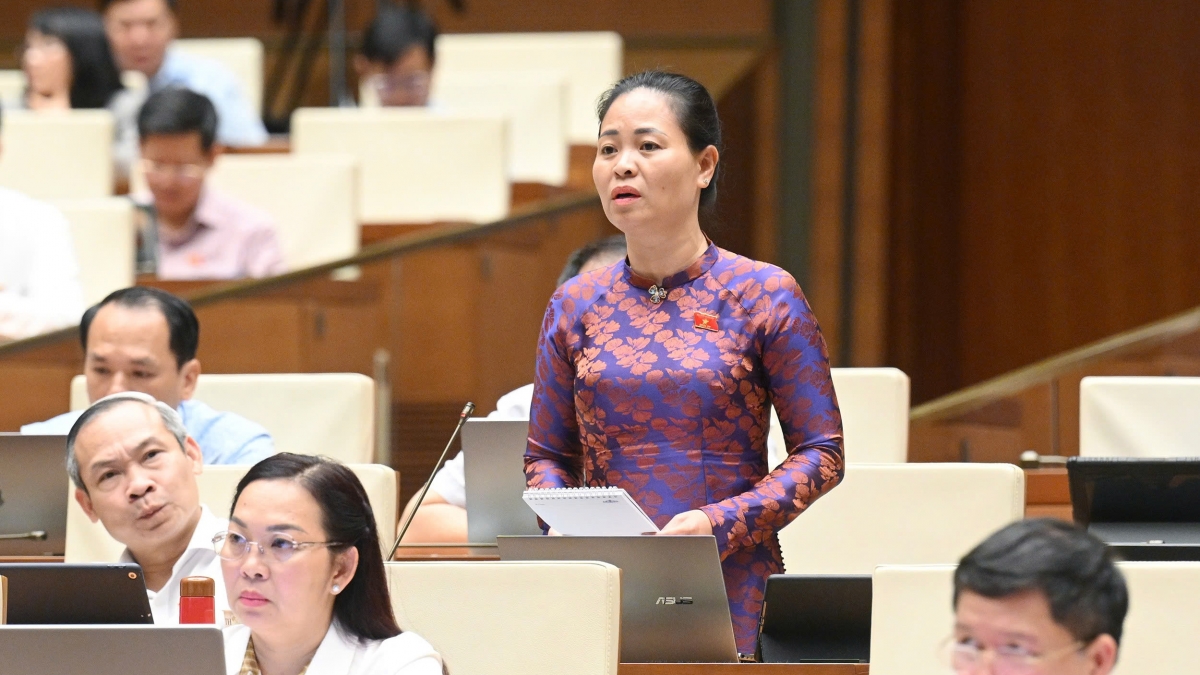 Đại biểu Nguyễn Thị Thu Dung - Đoàn ĐBQH tỉnh Thái Bình. Ảnh: quochoi.vn