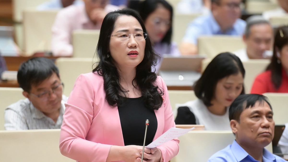 Đại biểu Nguyễn Thị Thủy - Đoàn ĐBQH tỉnh Bắc Kạn. Ảnh: quochoi.vn