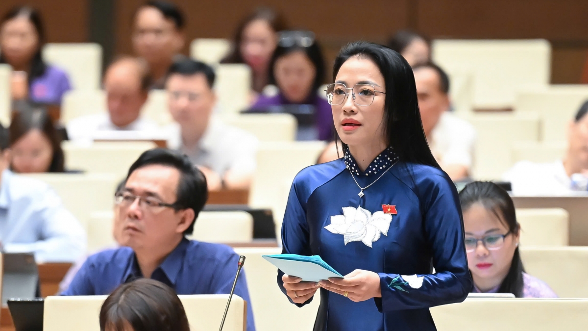 Đại biểu Trần Khánh Thu - Đoàn ĐBQH tỉnh Thái Bình. Ảnh: quochoi.vn