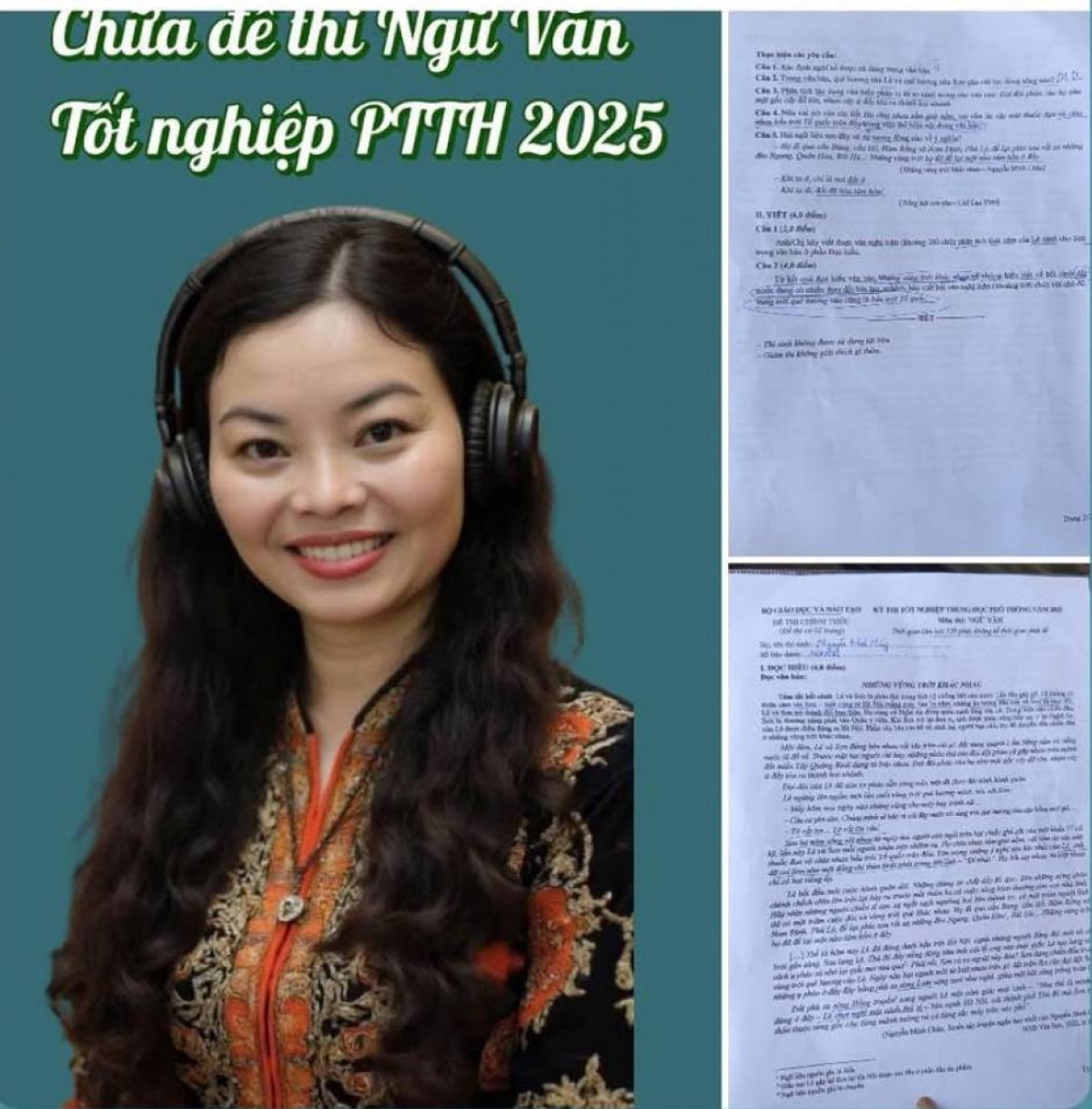 TS. Nguyễn Thị Hậu gợi ý làm bài thi Ngữ văn tốt nghiệp THPT 2025 được đăng trên trang cá nhân
