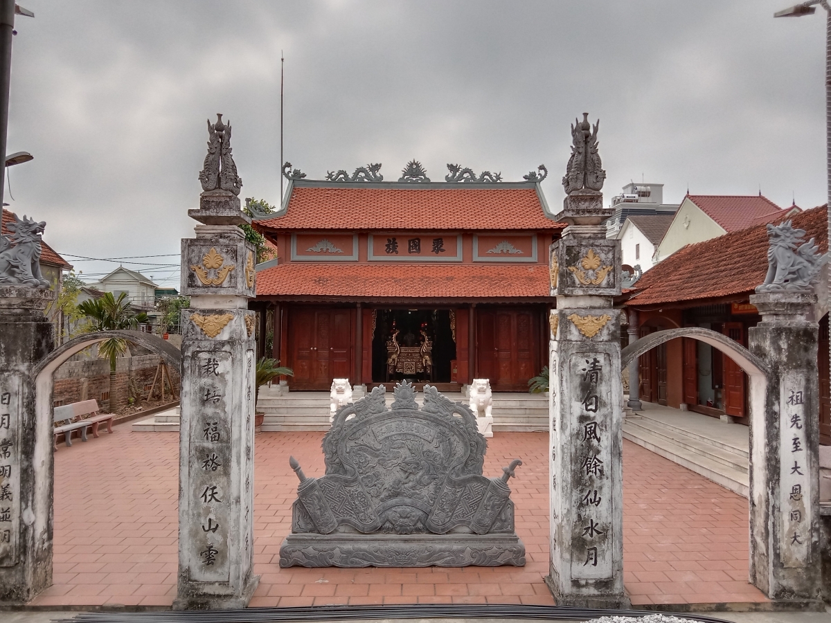 Ở làng Mỹ Lý, xã Diễn Kỷ, huyện Diễn Châu, Nghệ An có một nhà thờ chung 2 dòng họ, đó là họ Trương và họ Đặng Công. Ảnh: baonghean.vn