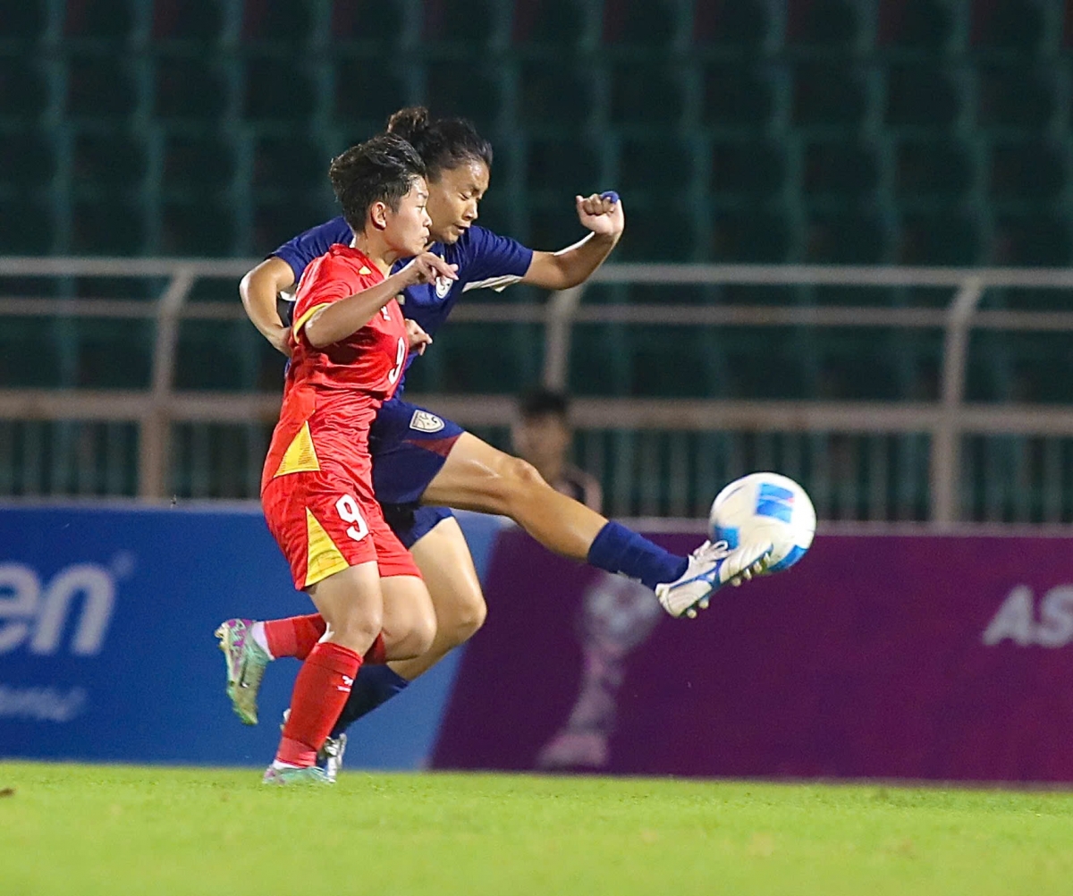 Dù thi đấu đầy cố gắng nhưng U19 nữ Việt Nam vẫn phải nhận thất bại chung cuộc 1-3 (Ảnh: VFF)