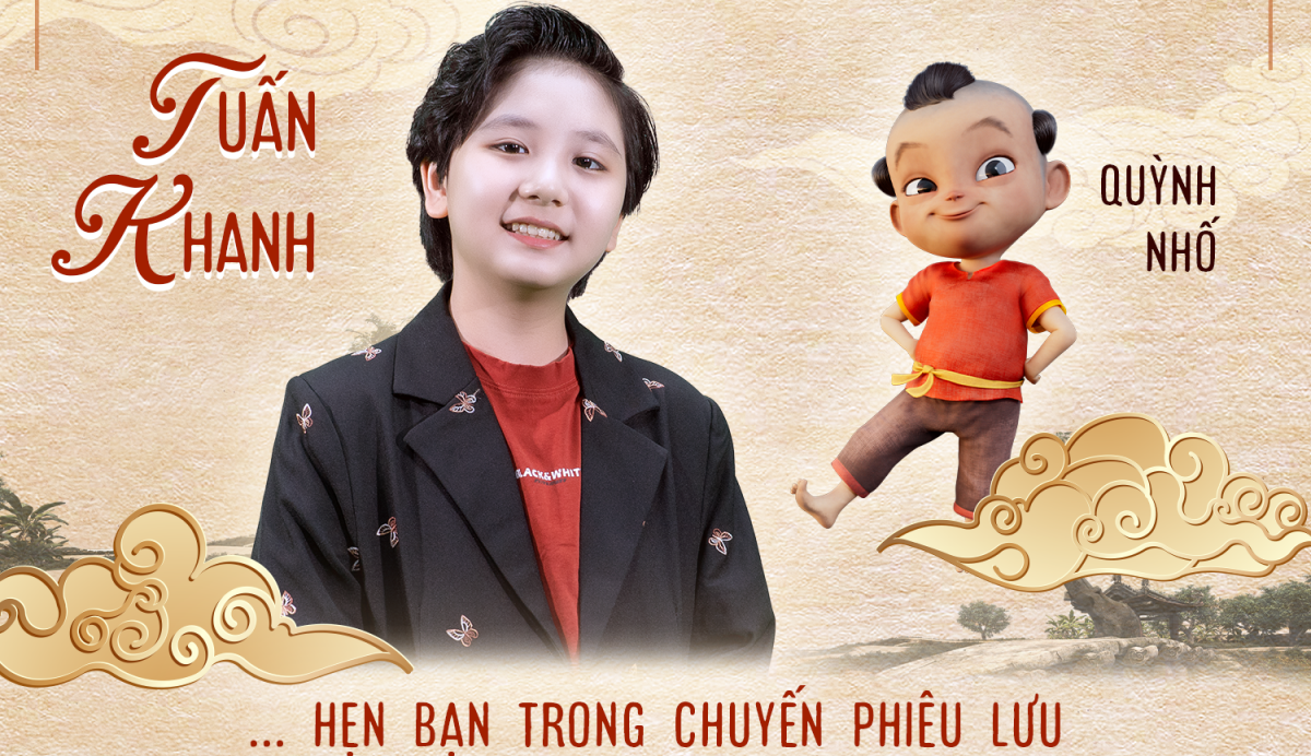 Diễn viên Tuấn Khanh lồng tiếng miền Bắc cho nhân vật Trạng Quỳnh nhí. Ảnh ĐPCC