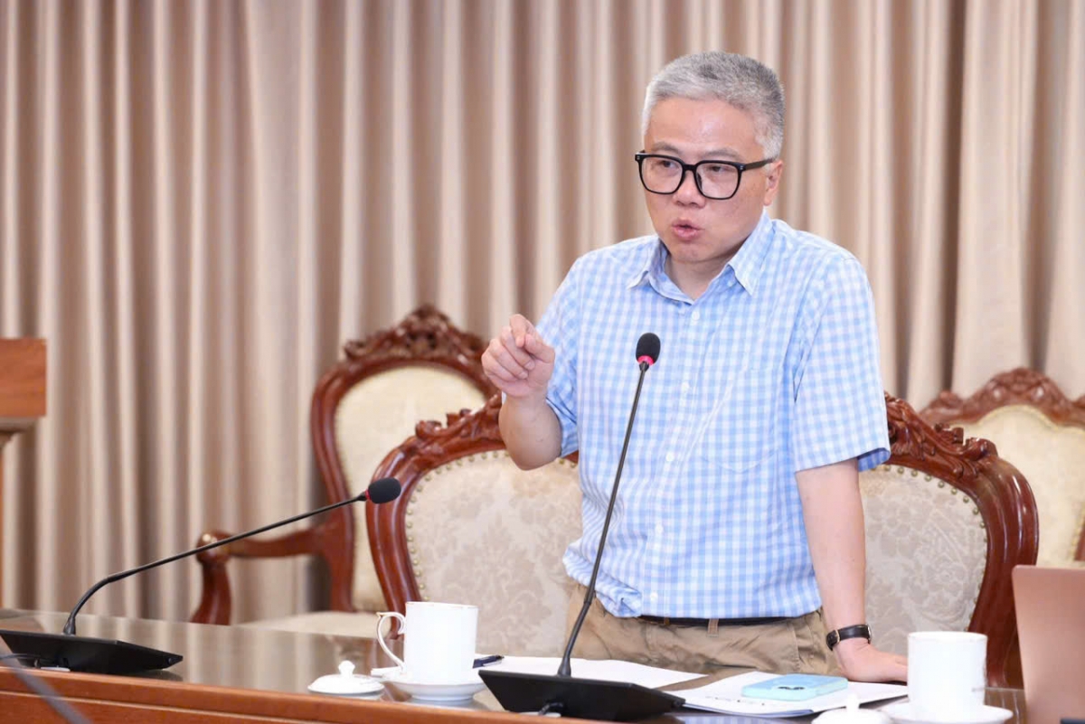 Giáo sư Ngô Bảo Châu phát biểu tại hội nghị