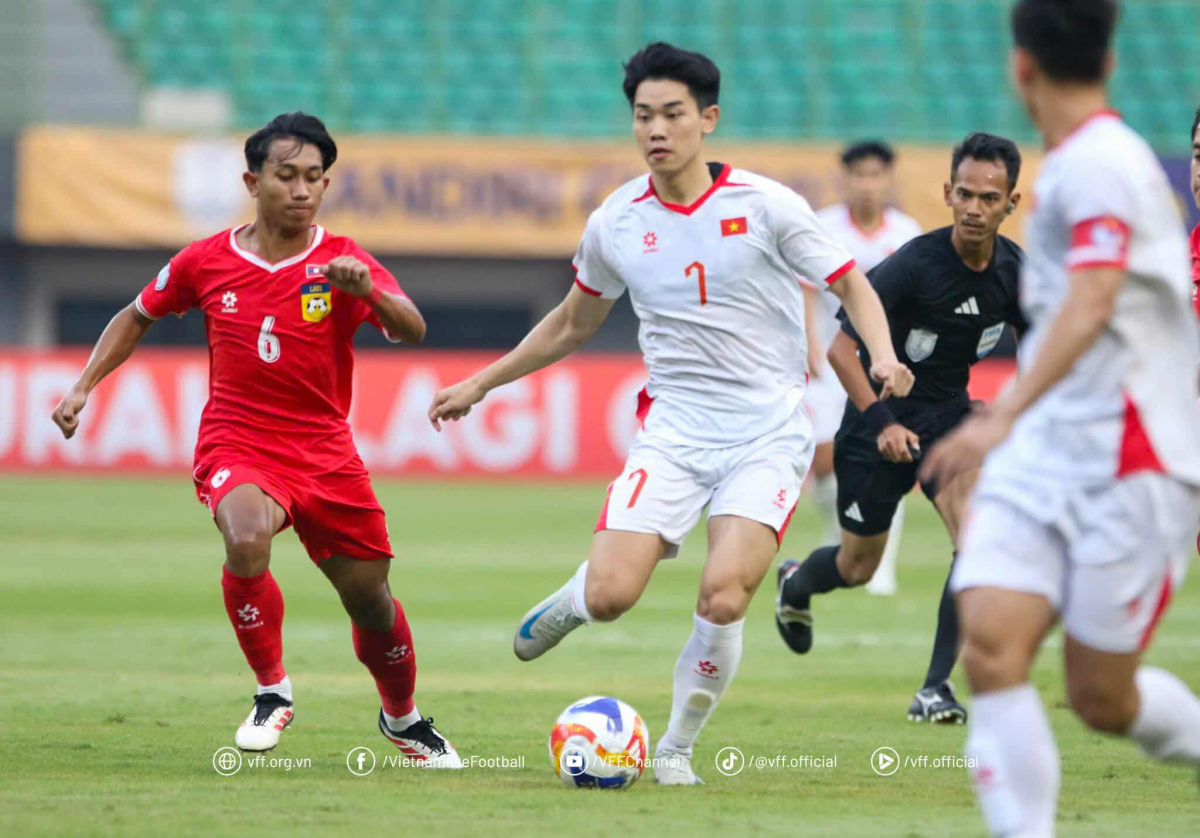 U23 Việt Nam dễ dàng kiểm soát thế trận (ảnh VFF)