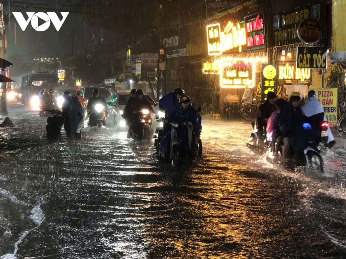 Nếu nhận thấy các mối nguy hiểm như nước ngập quá sâu, cây đổ...phải quyết tâm dừng lại bởi vì phía trước bạn là cả cuộc sống