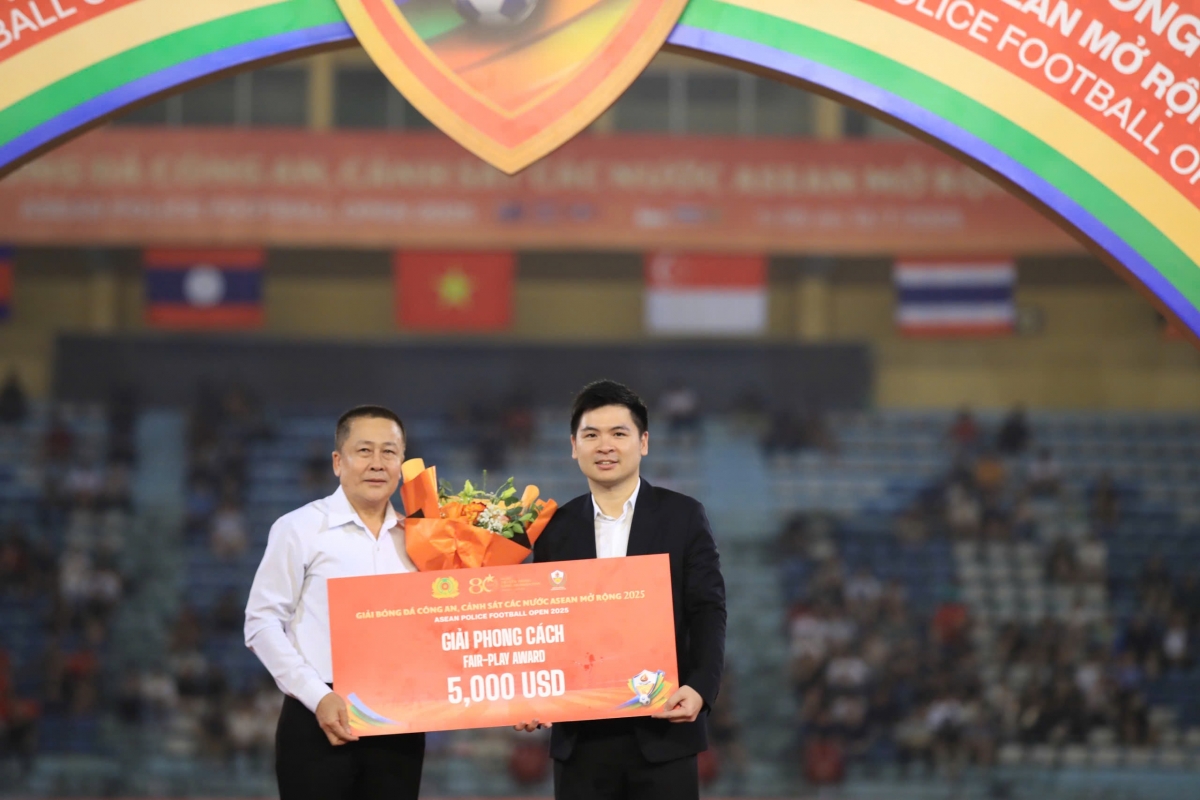 Ông Đỗ Vinh Quang - Phó chủ tịch Tập đoàn T&amp;T group trao giải Phong cách (ảnh: BTC)