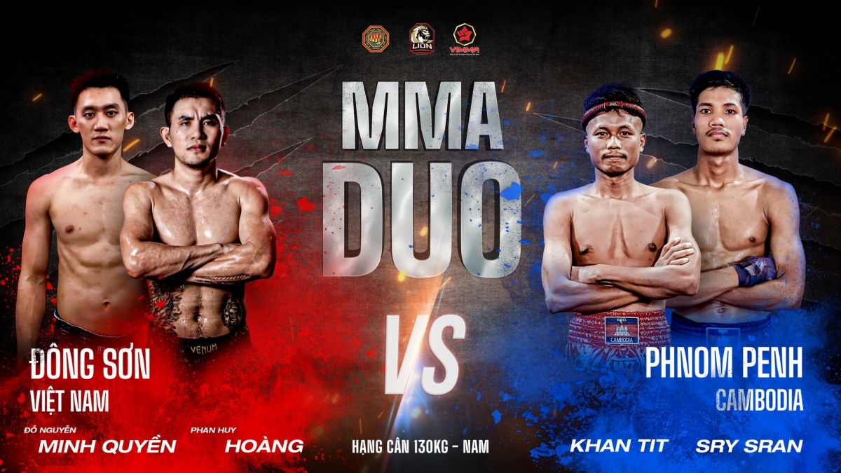 Lion Championship 24 có hai cặp song đấu Việt Nam - Campuchia (ảnh: MMA)