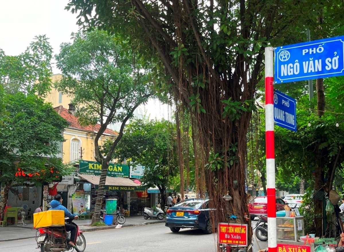 Con phố mang tên danh nhân Ngô Văn Sở tại Thủ đô Hà Nội. Ảnh: Hoài Ninh