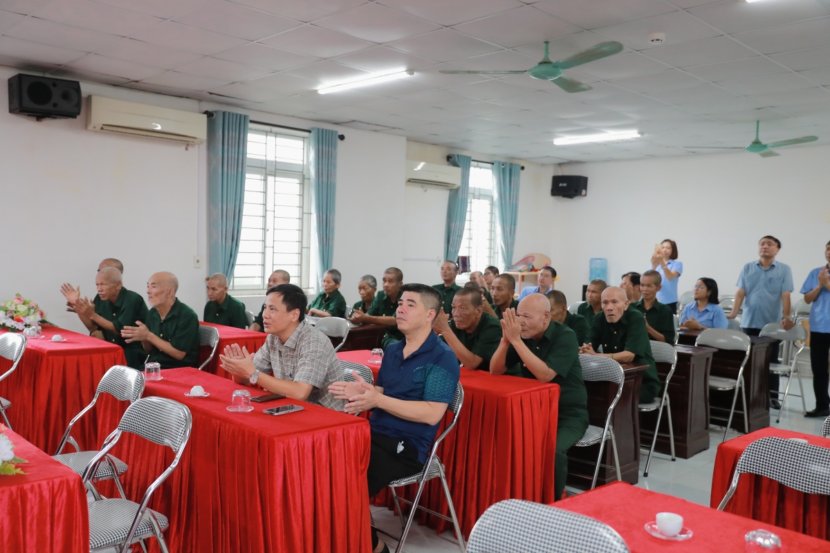 Các thương, bệnh binh đang được nuôi dưỡng tại Trung tâm Bảo trợ xã hội Thái Bình