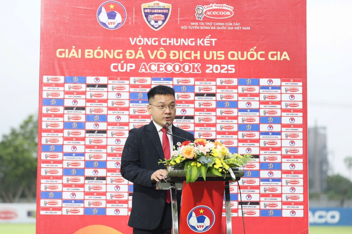 Ông Nguyễn Đức Mẫn – đại diện Công ty Acecook Việt Nam phát biểu tại lễ khai mạc