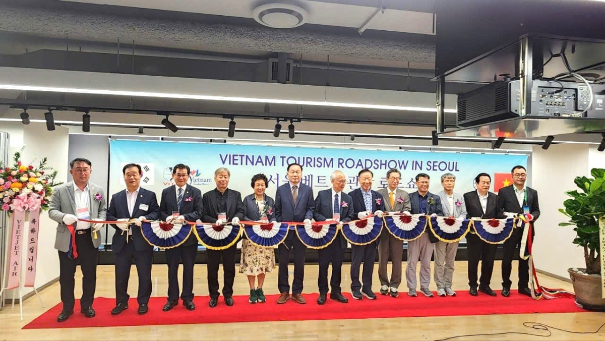 Lễ khai trương Văn phòng Xúc tiến Du lịch Việt Nam tại thủ đô Seoul, Hàn Quốc. Ảnh: BTC