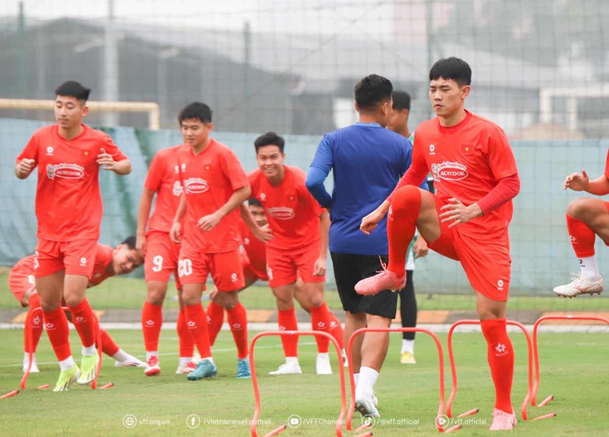 HLV Kim Sang Sik loại 5 cầu thủ trước khi U23 Việt Nam lên đường sang Indonesia (ảnh: VFF)