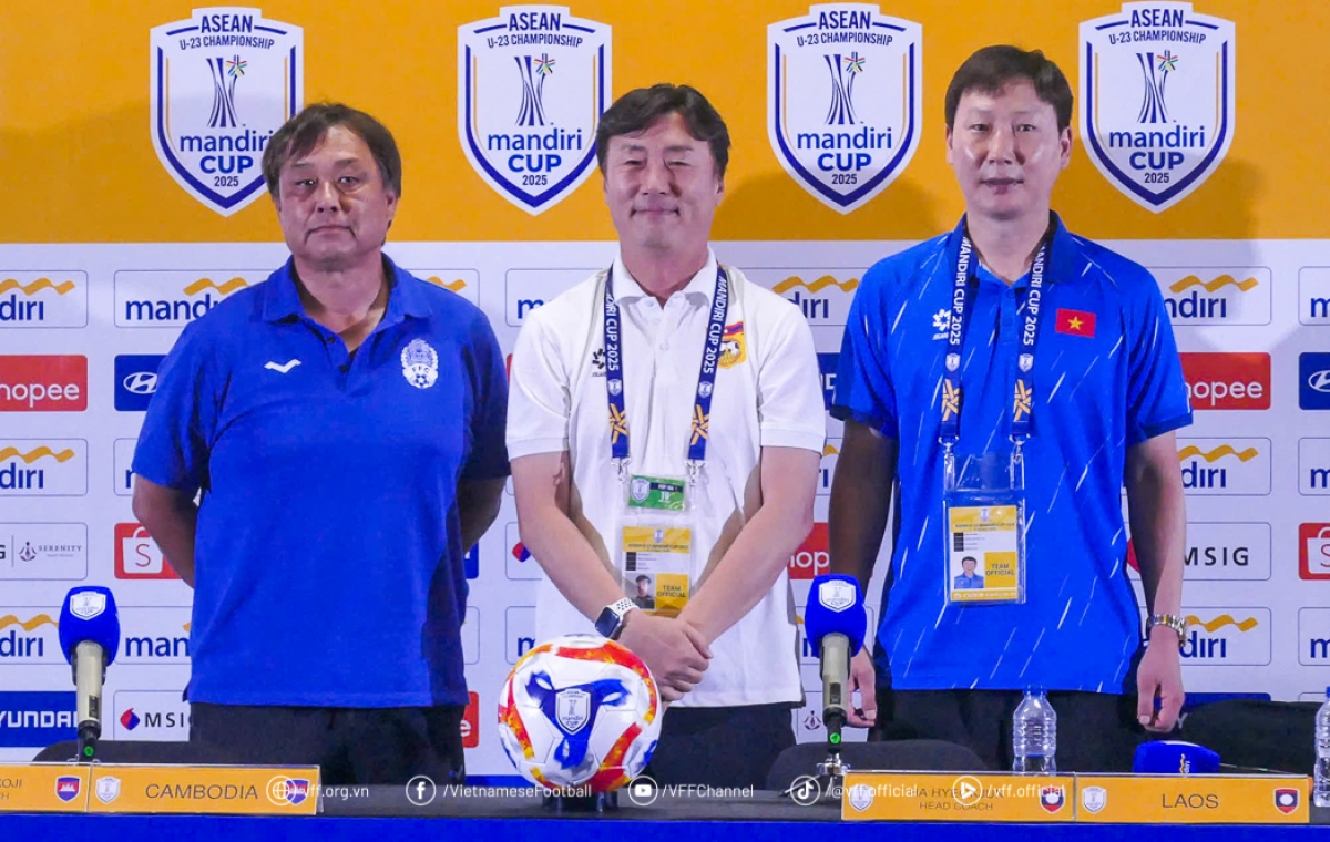 Tuyển U23 Việt Nam nằm ở bảng B cùng U23 Campuchia, U23 Lào (ảnh: VFF)