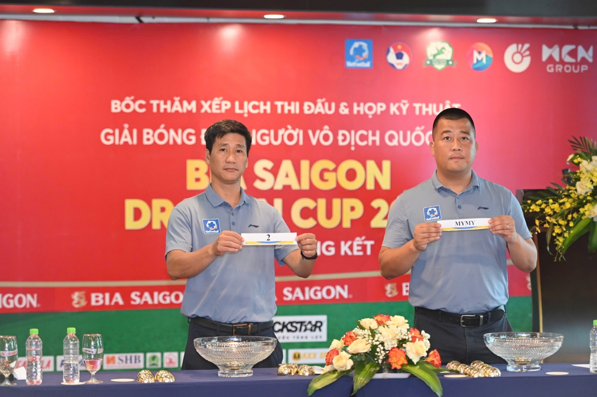 Bốc thăm chia bảng VCK giải bóng đá 7 người Vô địch quốc gia 2025 (ảnh: Vietfootball)