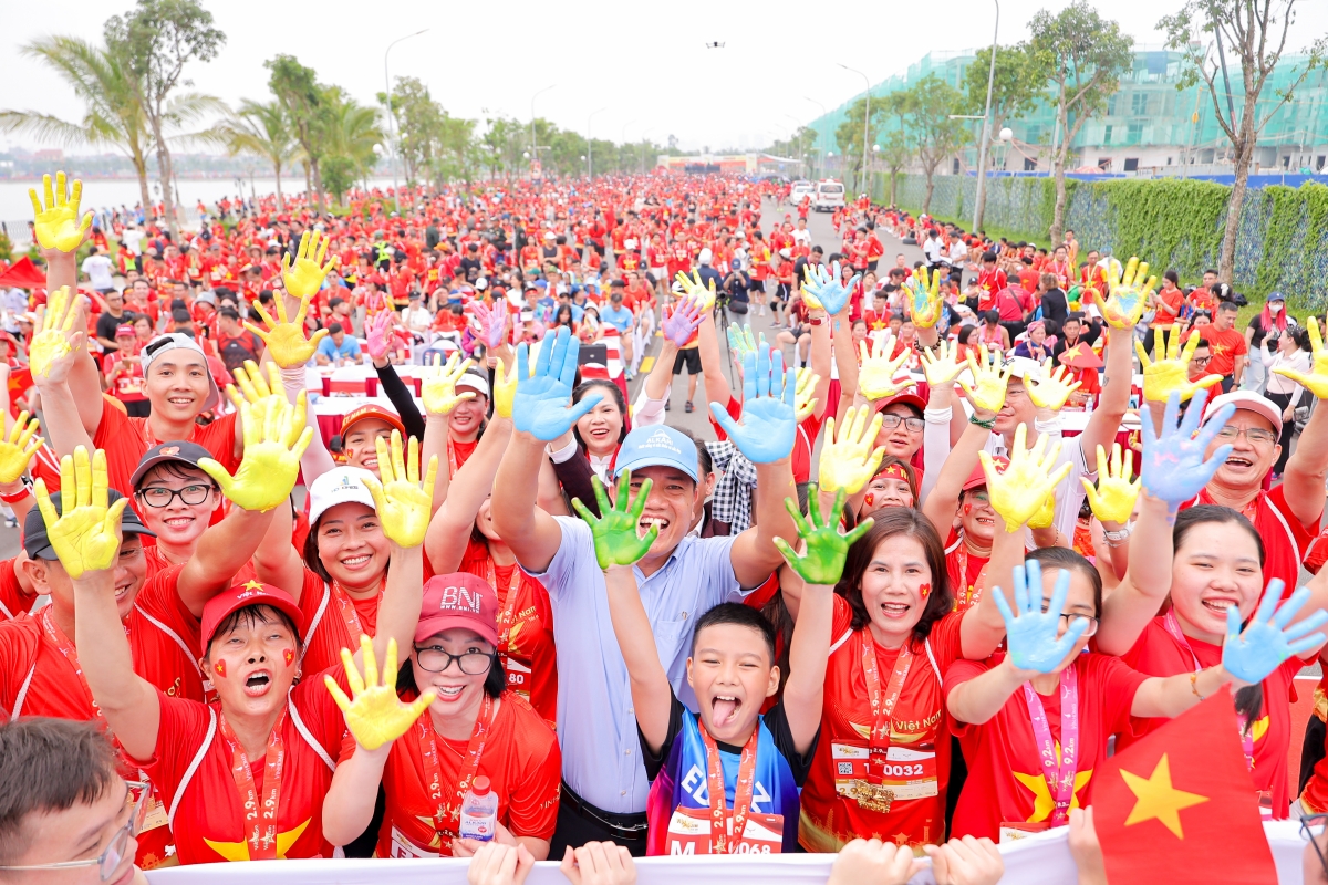 Gần 22 nghìn VĐV từ khắp mọi miền đất nước tham dự giải chạy Việt Nam tôi đó (ảnh: BTC)