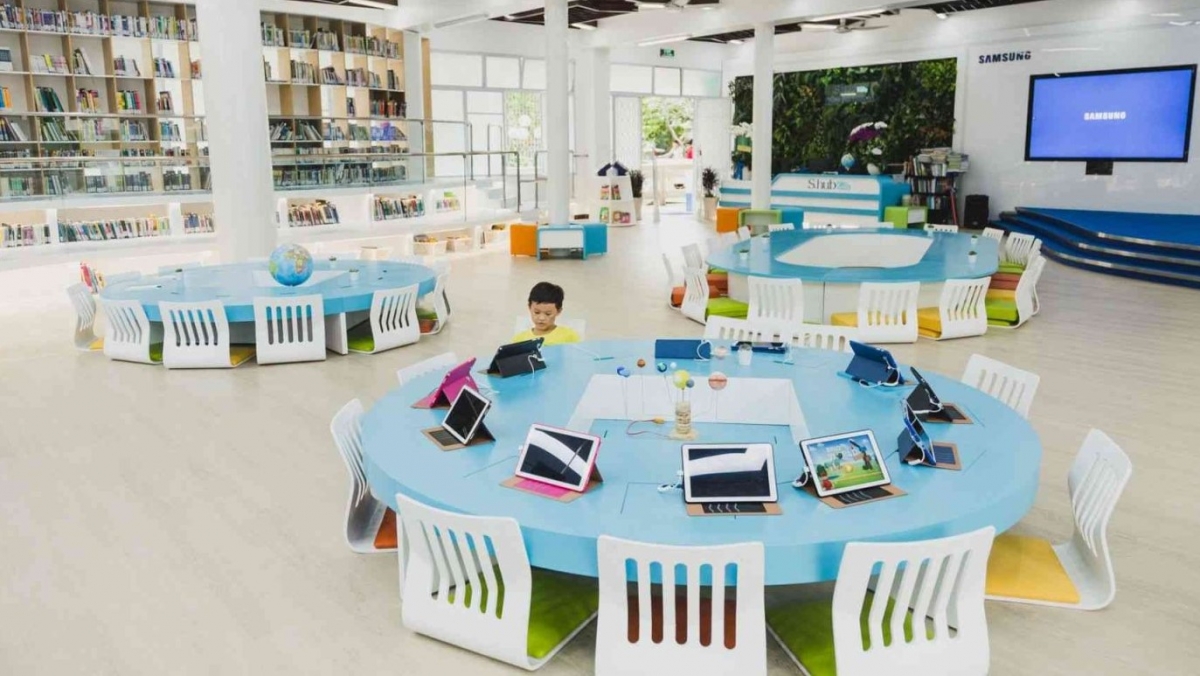 Một mô hình thư viện thông minh cho trẻ em. Ảnh: blog.phx-smartschool.com