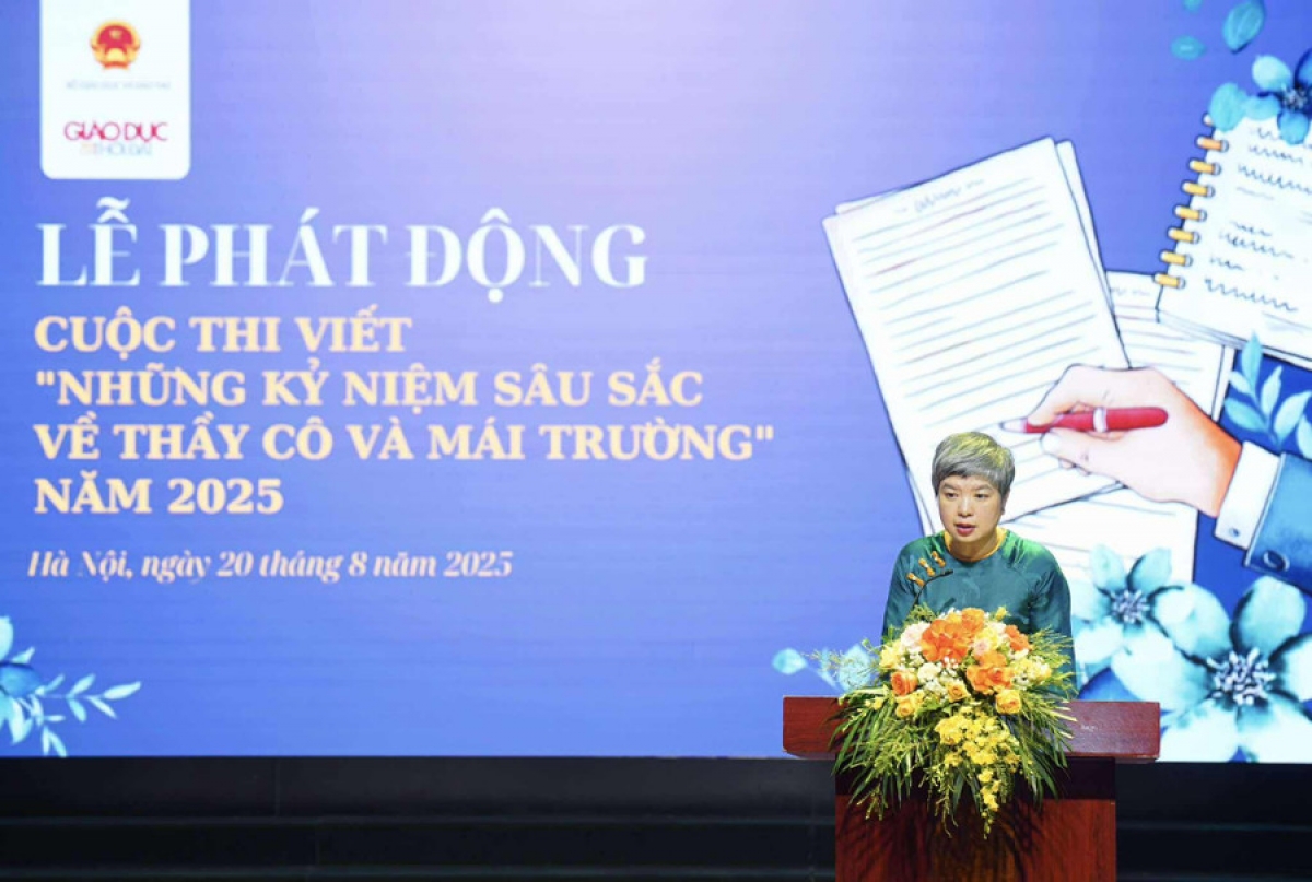 Nhà báo Dương Thị Thanh Hương - Phó Tổng biên tập Báo Giáo dục và Thời đại (Ảnh BTC )