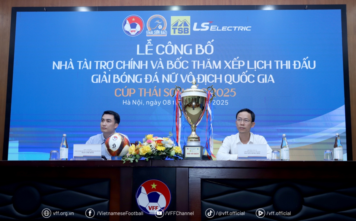 Thái Sơn Bắc năm thứ 14 liên tiếp đồng hành cùng giải bóng đá nữ VĐQG (ảnh: VFF)