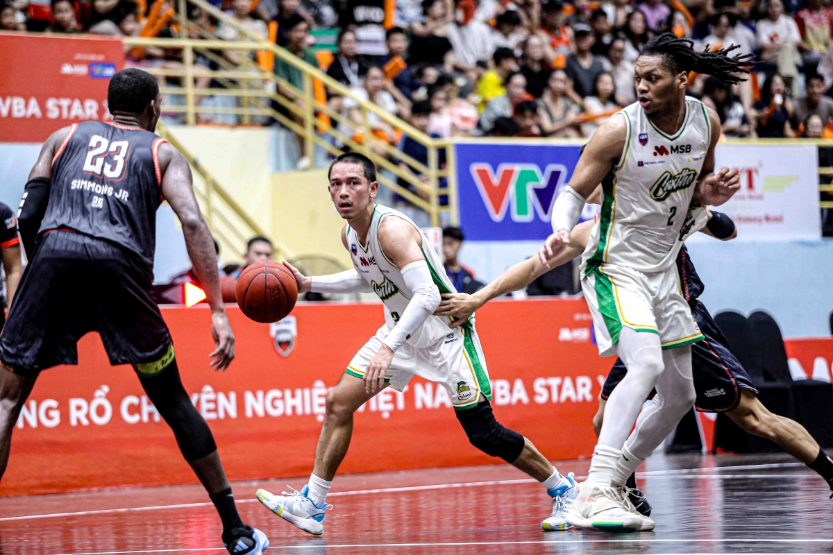 Cantho Catfish không thể giành chiến thắng trước Danang Dragons ở lần gặp nhau thứ 3
(ảnh: VBA)
