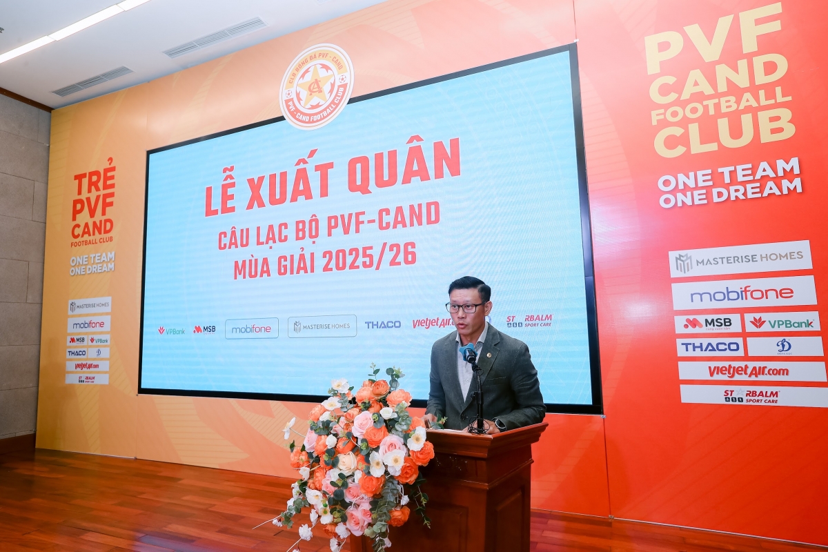 HLV Thạch Bảo Khanh khẳng định quyết tâm của CLB PVF-CAND dù chỉ có vài tuần chuẩn bị cho V.League (ảnh: CLB)