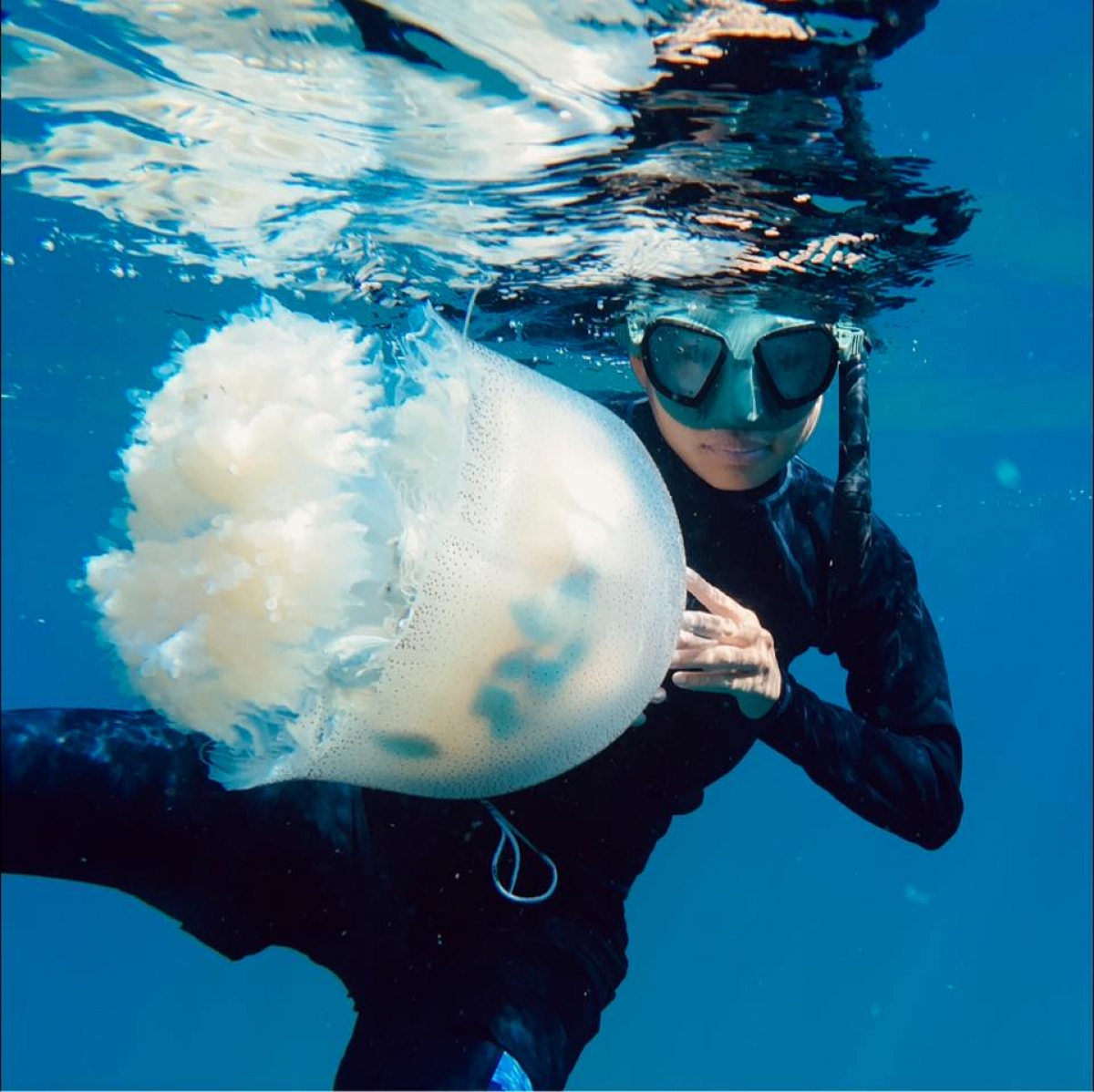 Huấn luyện viên Nguyễn Hà Bích Quyên, trình độ Wave 2 của Molchanovs freediving education (Trung tâm đào tạo lặn tự do thế giới) (Ảnh: NVCC)