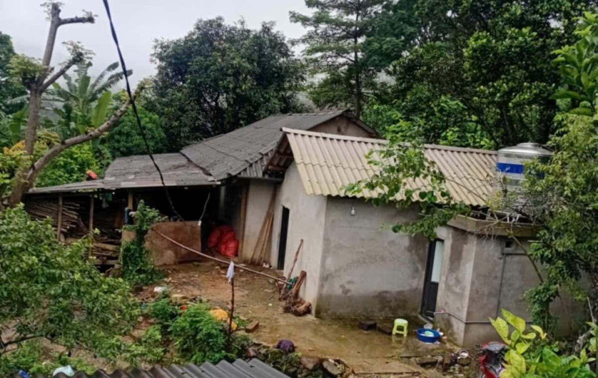 Ngôi nhà của gia đình anh Sùng Seo Chơ nơi vùng cao Tuyên Quang (Ảnh nhân vật cung cấp)