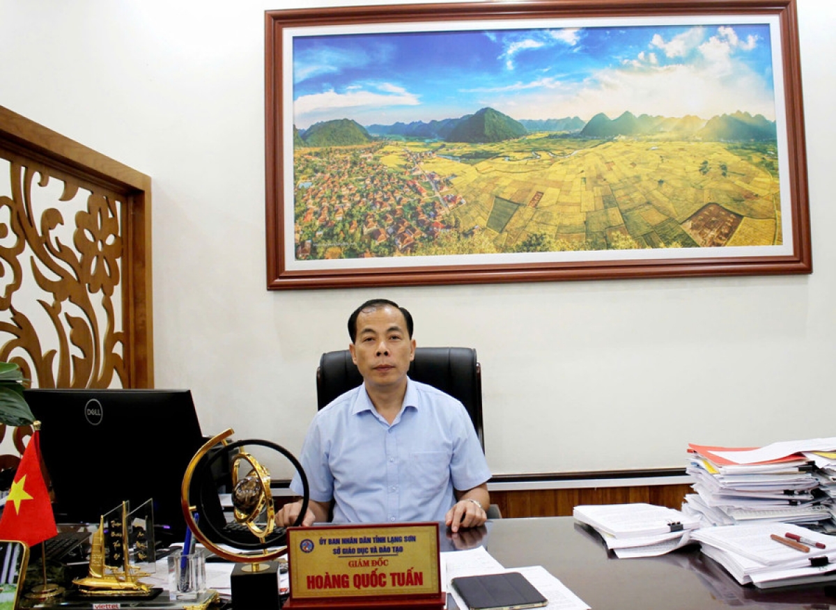 Ông Hoàng Quốc Tuấn, Giám đốc Sở GD-ĐT tỉnh Lạng Sơn. Ảnh Tự Minh