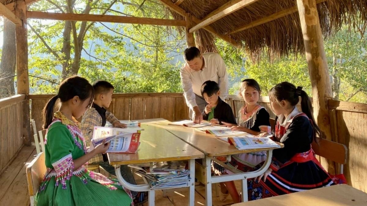 Một điểm trường ở vùng cao Sơn La (Ảnh minh họa: Lê Hạnh/VOV-TB)