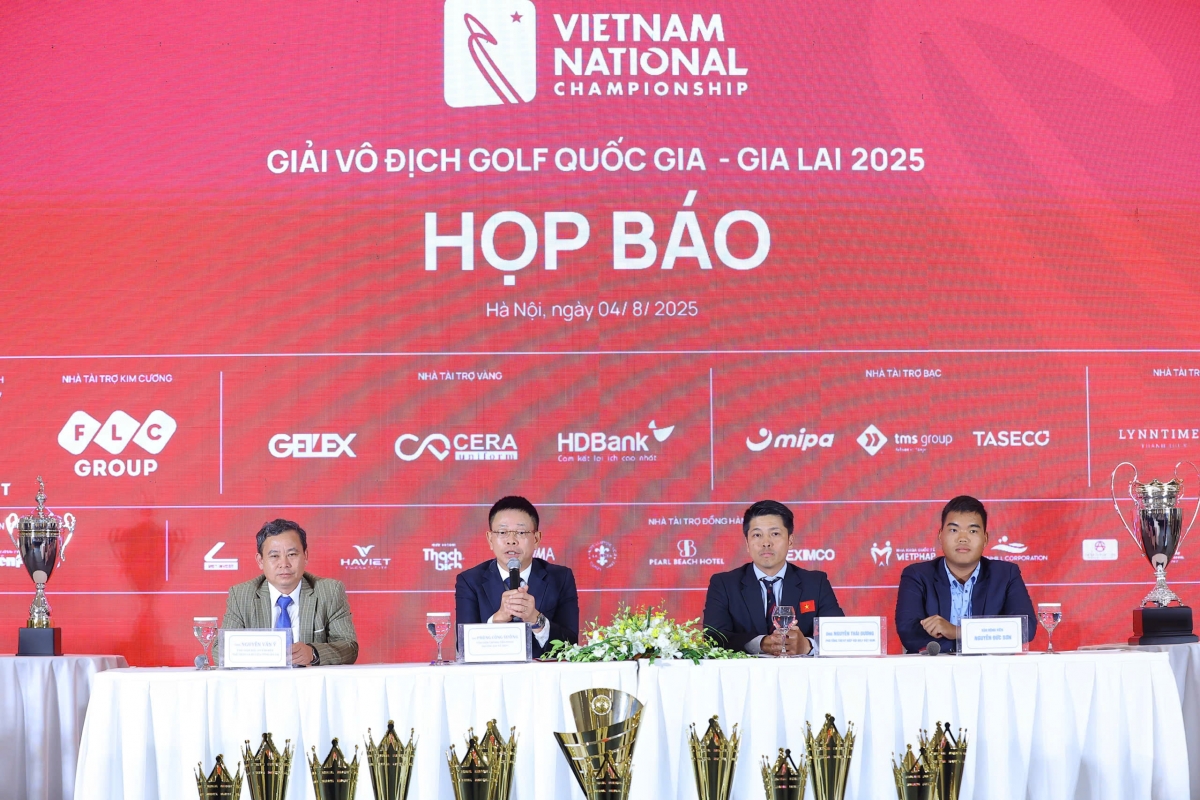 Họp báo công bố giải golf Vô địch quốc gia 2025 (ảnh: BTC)