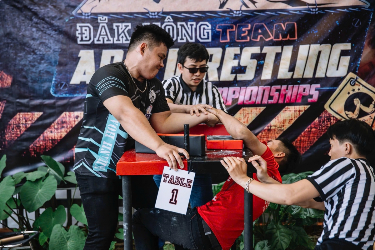 Giải vô địch vật tay Việt Nam – Strength Armwrestling Championship 2025 diễn ra ngày 16/08 (ảnh: BTC)
