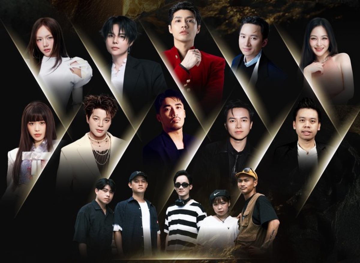 Các nghệ sĩ xác nhận tham gia "V Fest-Vietnam Today" tính tới ngày 15/9. (Ảnh: VTV)