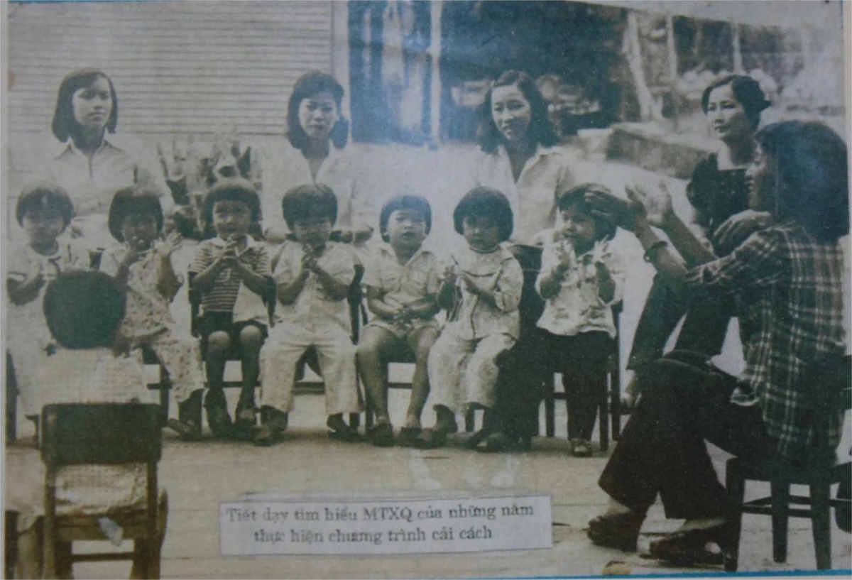 Trường mầm non Măng Non 7 năm 1978. Bây giờ là Trường mầm non 7A, phường Bình Thạnh, TP.HCM (Ảnh tư liệu của Sở GD-ĐT TP. HCM)
