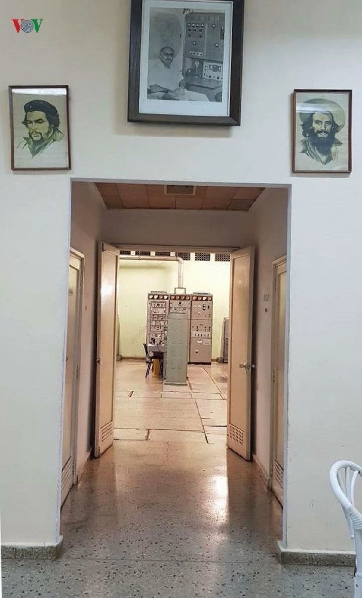 Phòng đặt hệ thống máy phát sóng các chương trình của Việt Nam tại Cuba