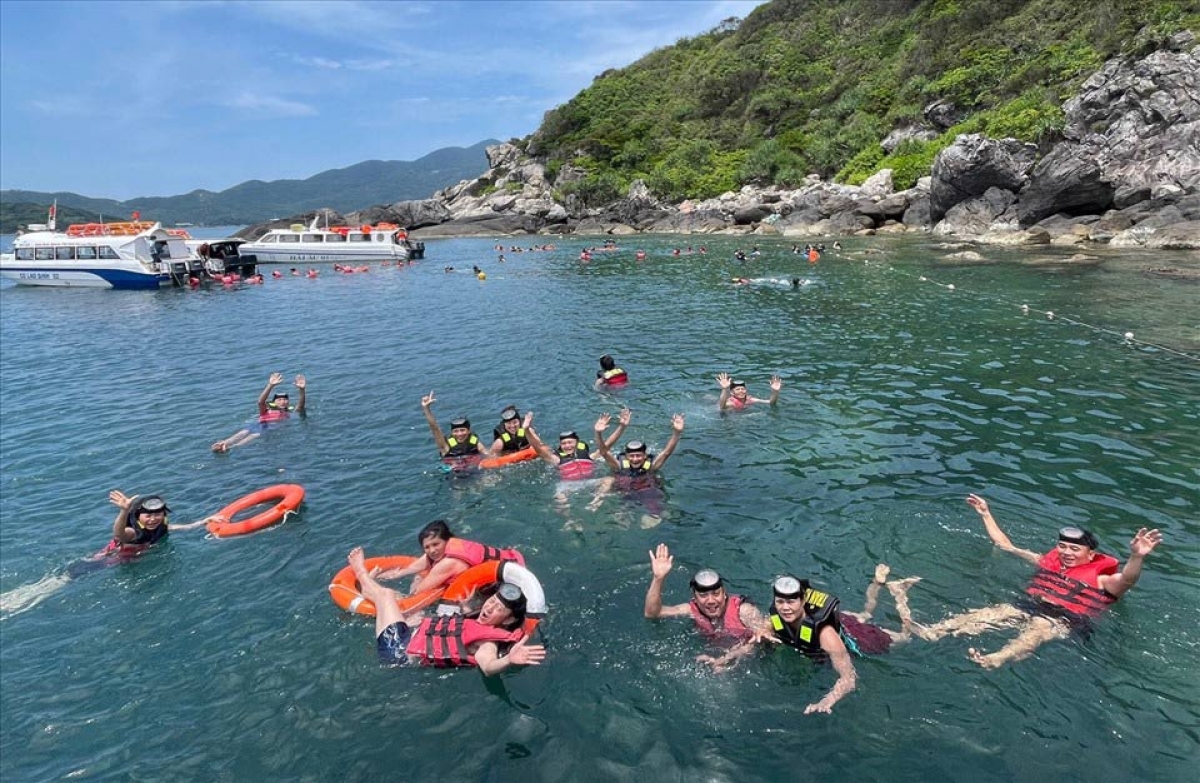 Cù Lao Chàm (TP Hội An, tỉnh Quảng Nam) là một trong những điểm đến xanh được nhiều du khách yêu thích. Ảnh: Nguyễn Linh