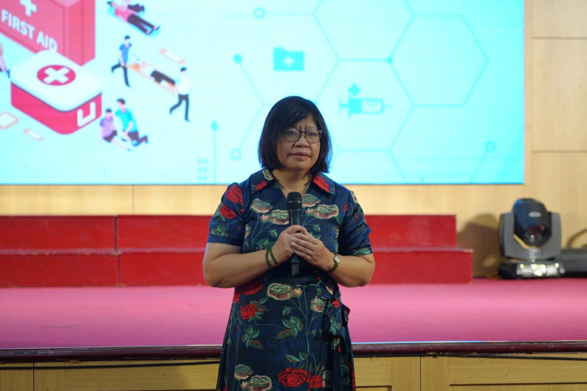 Tiến sĩ Nguyễn Thị Anh Thu - Phó Hiệu trưởng Trường Đại học Y Dược - ĐHQG Hà Nội. Ảnh Thu Lương