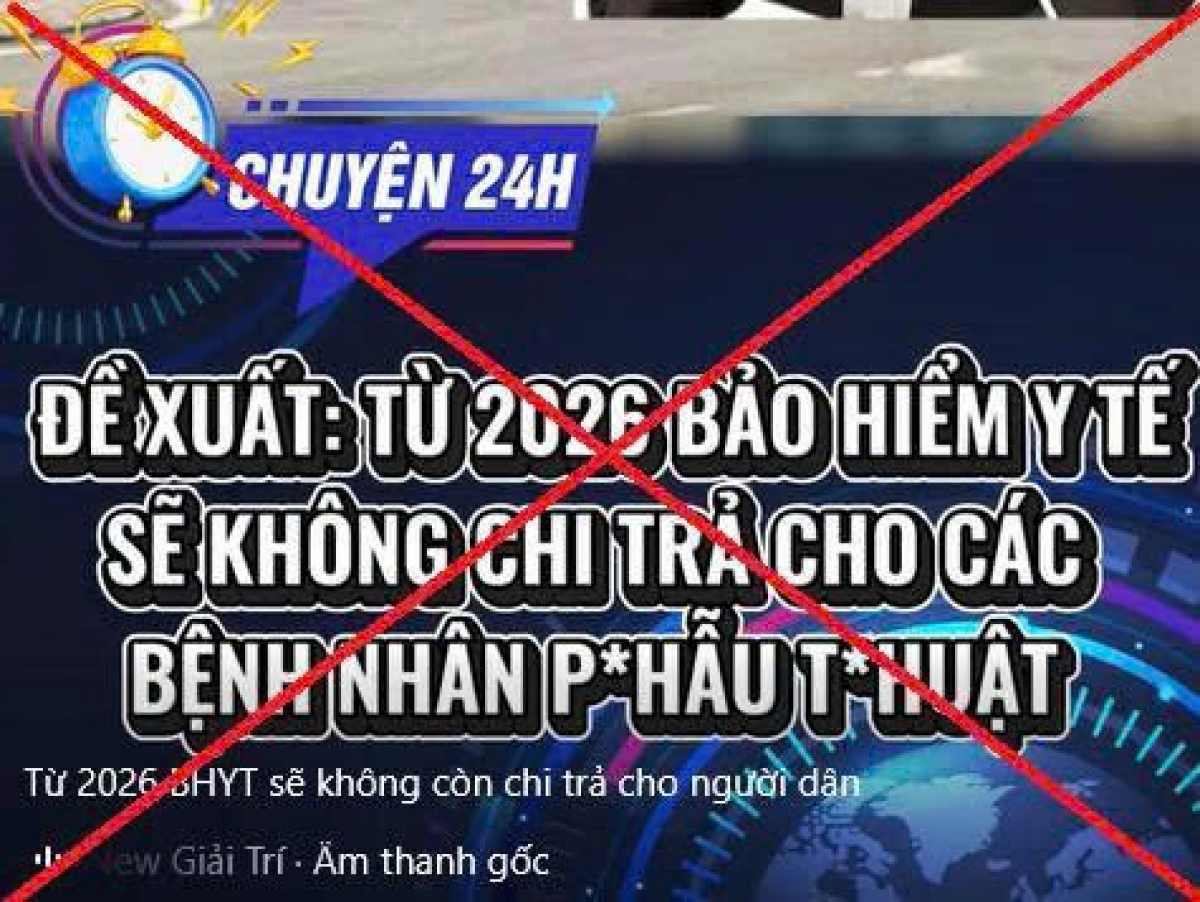 Tin giả về chi trả BHYT khiến người dân hoang mang