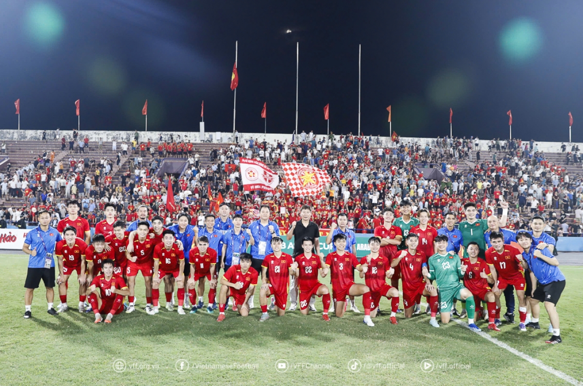 U23 Việt Nam vừa giành quyền dự VCK châu Á với thành tích toàn thắng ở vòng loại (ảnh: VFF)