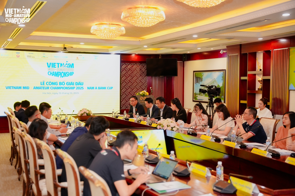 Lễ công bố Giải Vietnam Mid-Amateur Championship lần đầu tiên được tổ chức (ảnh: VGA)