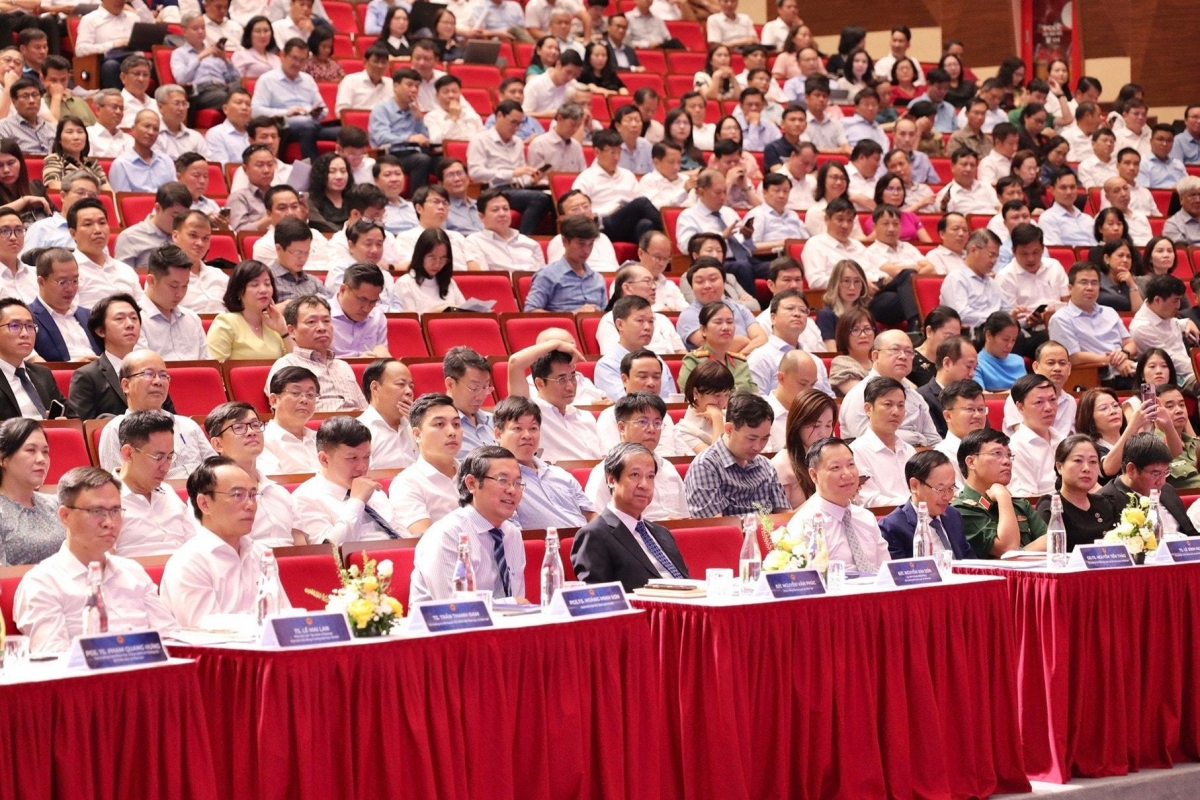 Đại diện các trường đại học, học viện dự hội nghị Giáo dục đại học năm 2025 
(Ảnh minh họa: Moet)