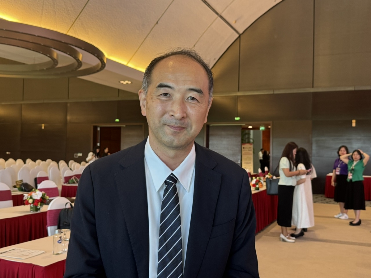 GS Koji Tsuji ĐH Chiba Nhật Bản (Ảnh: Thu Lương )