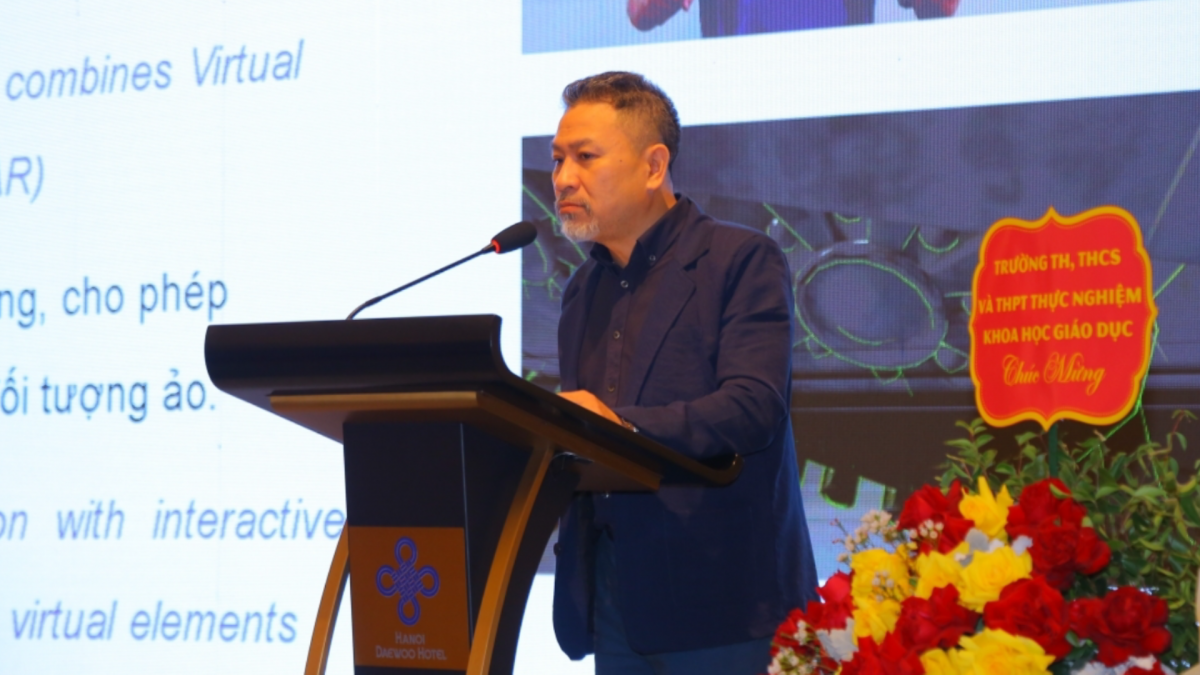 TS Tôn Quang Cường - Trưởng khoa Công nghệ Giáo dục trường ĐH Giáo dục ĐHQGHN
(Ảnh: Thu Lương)