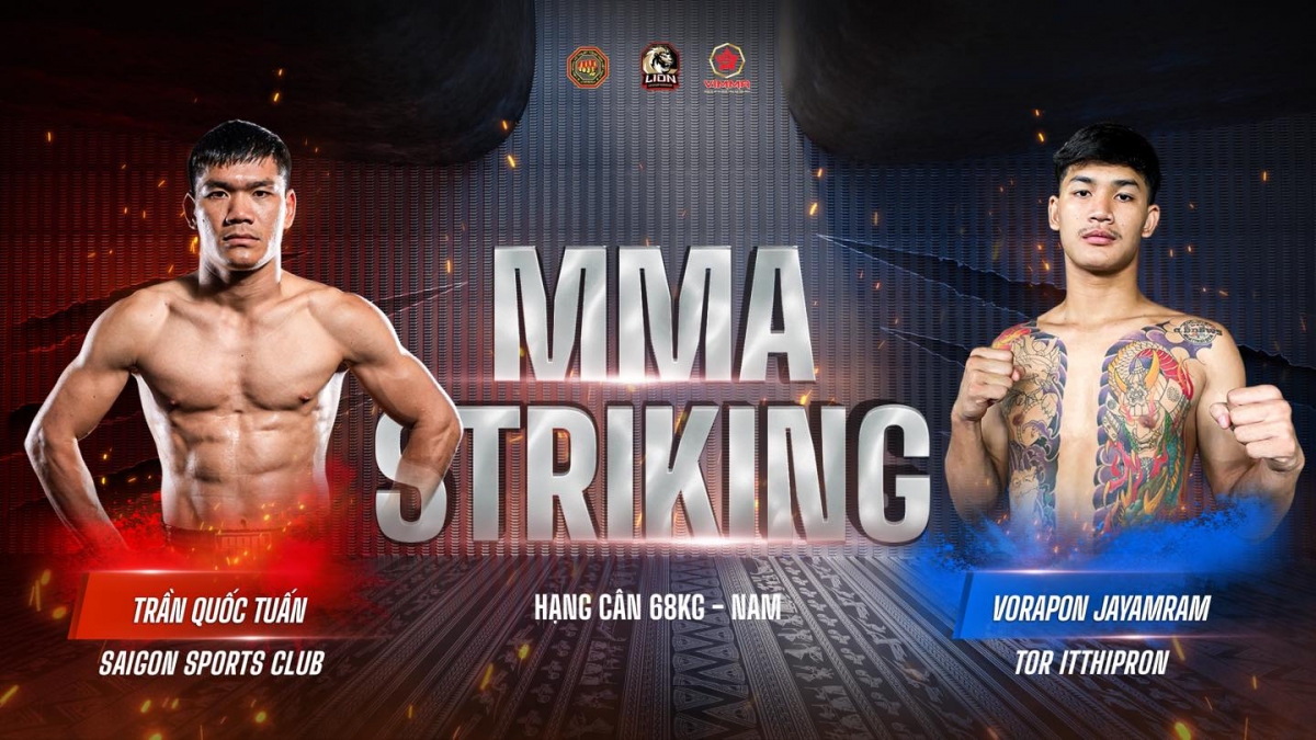 Trần Quốc Tuấn có màn ra mắt LION Championship ở thể thức MMA Striking (ảnh: VMMAF)
