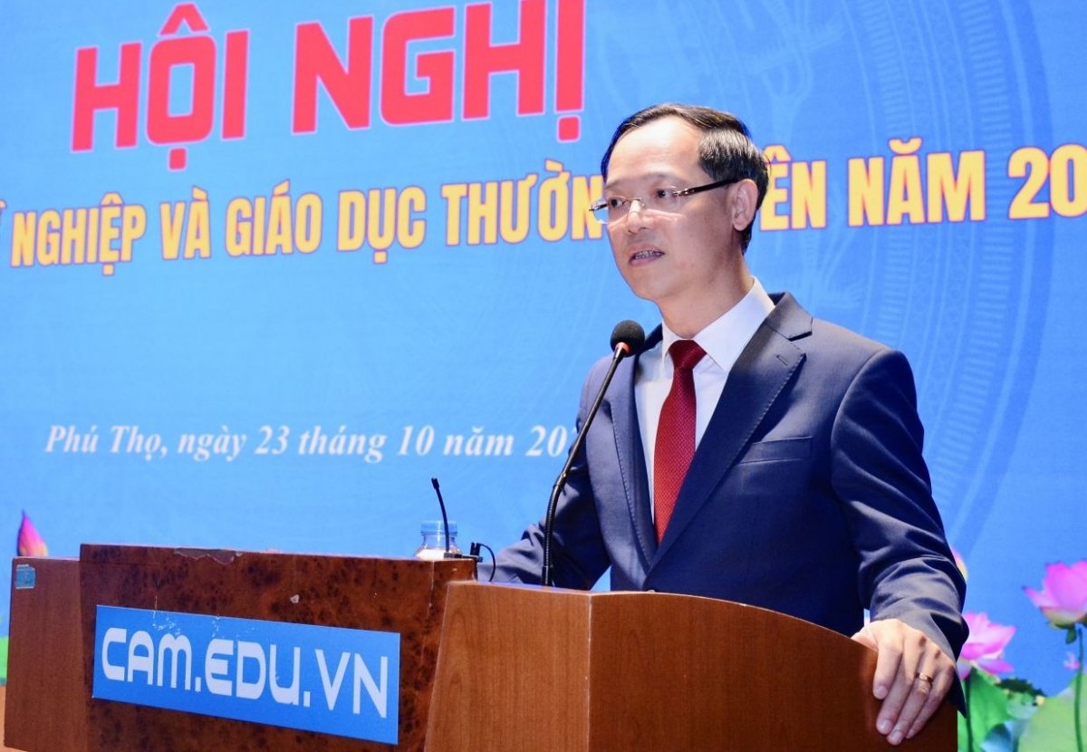 TS. Trương Anh Dũng - Cục trưởng cục Giáo dục nghề nghiệp - Giáo dục Thường xuyên, Bộ GD-ĐT
(Ảnh: Moet)