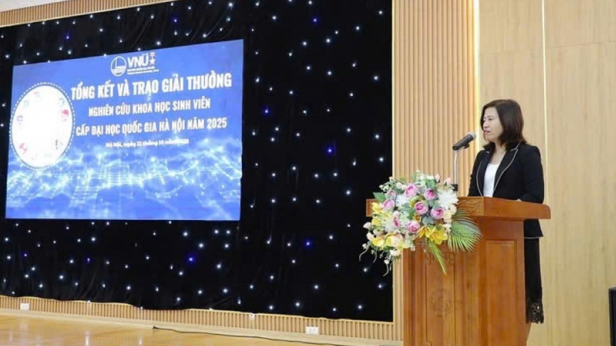 GS.TS Trần Thị Thanh Tú, Trưởng Ban Khoa học và Đổi mới sáng tạo ĐHQGHN (Ảnh: VNU)