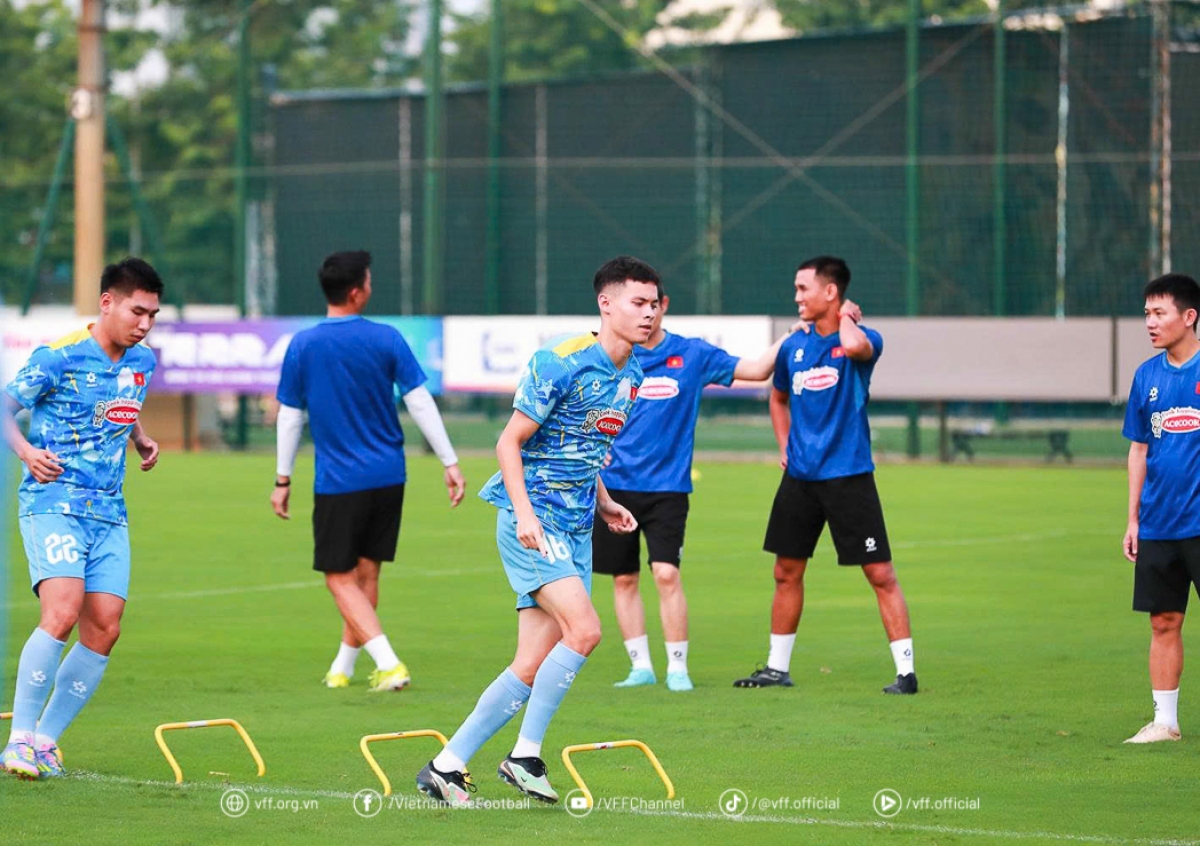 U23 Việt Nam có 2 sự thay đổi theo danh sách triệu tập ban đầu (ảnh: VFF)