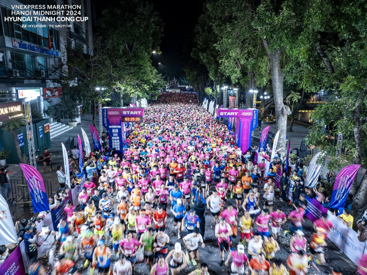 VnExpress Marathon Hanoi Midnight trở thành sự kiện thể thao được yêu thích (ảnh: BTC)
