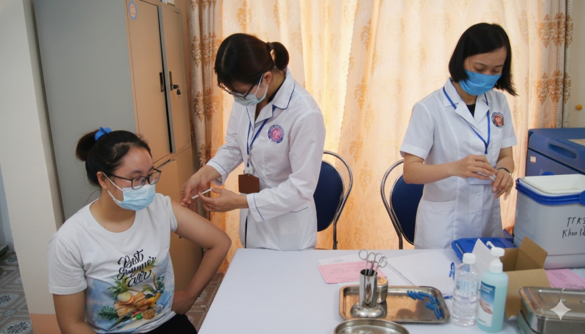 Tiêm chủng vắc xin tại Lai Châu