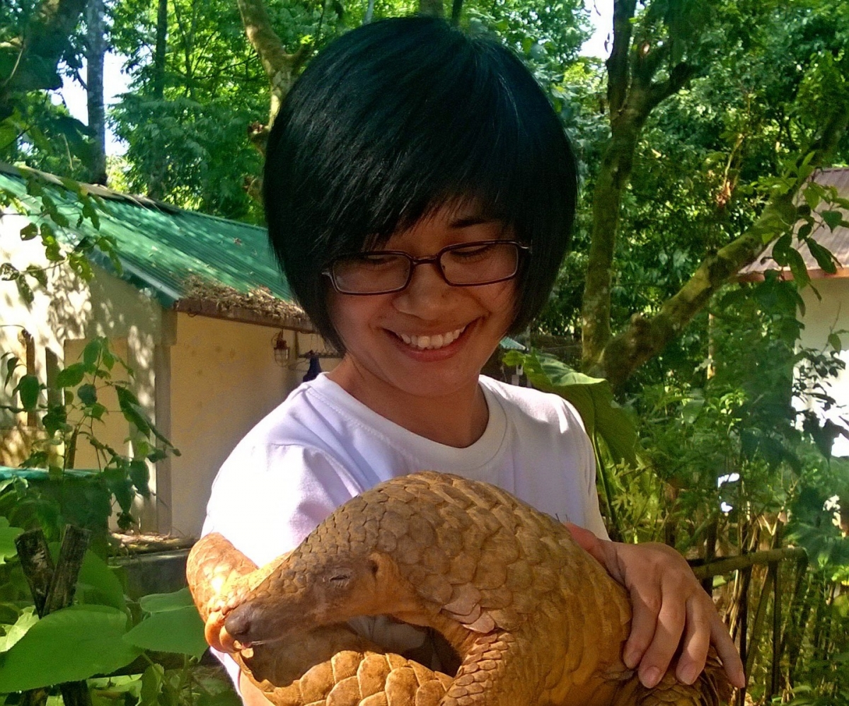 Chị Tạ Thương, Trung tâm cứu hộ gấu Cát Tiên (Ảnh: NVCC)