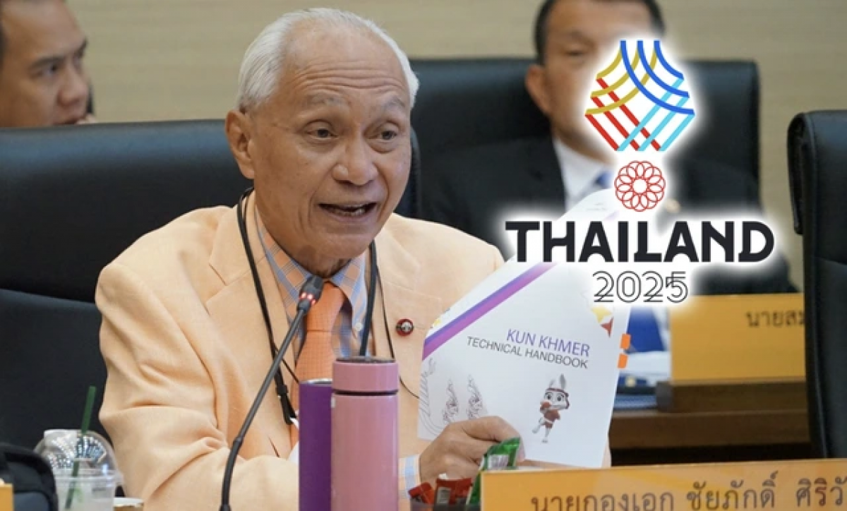 Ông Chaiyaphak Siriwat, Phó chủ tịch Ủy ban Olympic Thái Lan (Ảnh: chụp màn hình Siamsport)